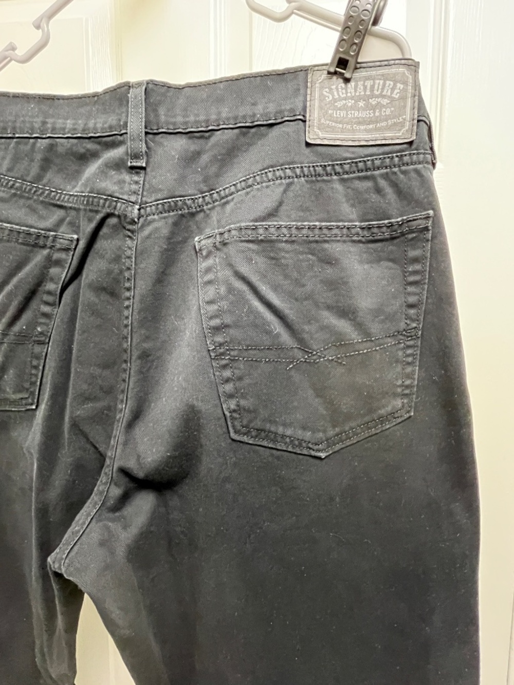 Men's Levi's Signature Black Athletic 36W x 32L - Picture 12 of 15